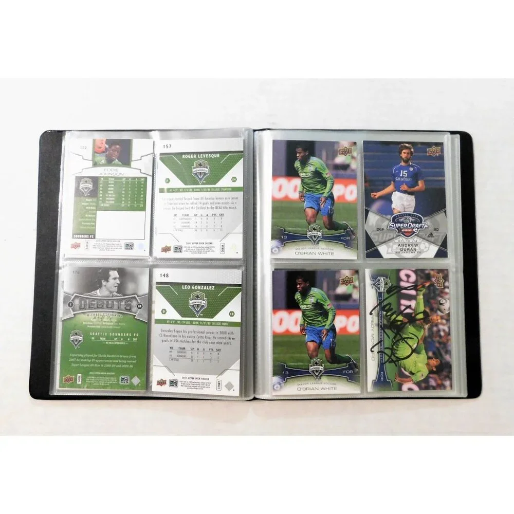 Seattle Sounders FC Soccer Team Card Binder 20 Cards 14 Signed